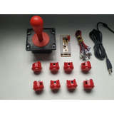 2 Kit  Arcade Manche Aegir E Botões Similar Sanwa 30mm!