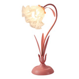 Lámpara De Mesa Vintage Con Forma De Flor, Acrílica, Románti