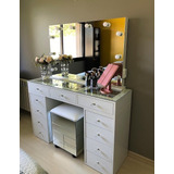 Tocador, Mueble Hollywood, Make Up, Estilo Camerino Mdf