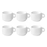 Set 6 Tazas De Porcelana Para Café 100ml (sin Platillos)