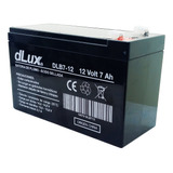 Bateria De Gel Dlux Dlb7-12 Recargable Sistema De Alarma