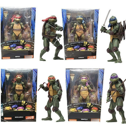 Neca Tortugas Ninja Figura Muñeco Set De Cuatro Coleccionabl