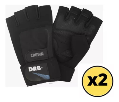 Guantes Fitness Drb Crown Gym Pesas - Gcrown X2 Unidades!