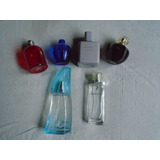 Lote De 6 Frascos De Perfume Vacios . Oferta!