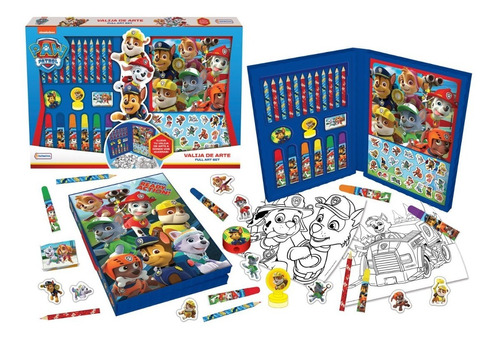 Valija De Arte Paw Patrol Maletin Para Pintar Stickers Edu