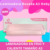 Laminadora Hoby A3 Rosada