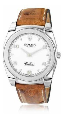 Correa Para Reloj Rolex Cellini Avestruz 19mm