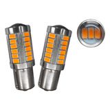 Foco Automotriz Luz Led 1156 5630 33smd Fijo Y Estrobo Ds