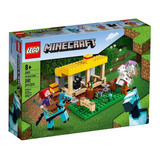 Set De Construcción Lego Minecraft El Establo De Los Caballos 241 Piezas  En  Caja