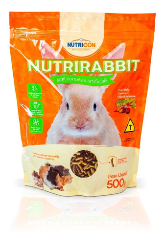 Ração Nutricon Nutrirabbit Para Coelhos - 500 G