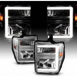 Faros Led Ford Super Duty F250 F350 2008 2009 2010 Drl Cromo