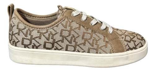 Tenis Dkny Originales Y Nuevos Cam Jacquard Beige Dama/niña