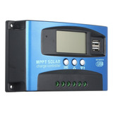 Controlador De Carga Solar De 60a Mppt Dual Usb Display Lcd