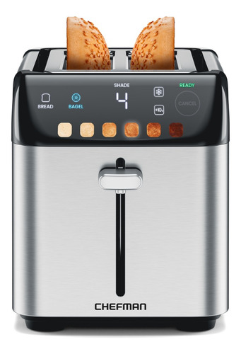 Chefman Smart Touch Tostador 2 Rebanadas Digital 