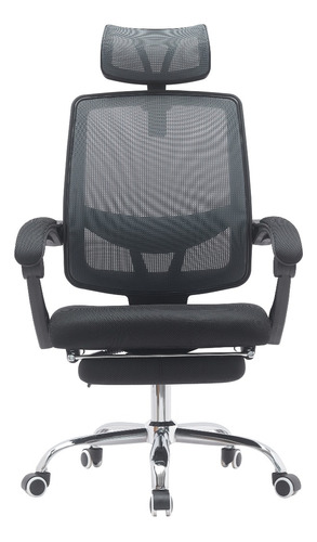 Silla Ejecutiva Con Apoyapies Reclinable Lumbar Giratoria