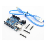 Placa Para Arduino Uno Rev3 R3 Atmega328 Smd + Cabo Usb