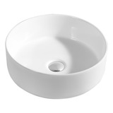 Cuba Banheiro Apoio Redonda Louça Branca Lavabo Porcelana 