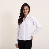 Camisa Camisete Social Feminina Manga Longa Plus Size