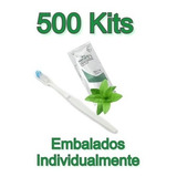 Kit 500 Escovas Dente E Creme Dental 4gr Hotel Motel Doação