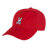 Gorra Psycho Bunny Rojo Ajustrable Original B6a815a1ht