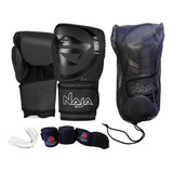 Luva Naja Boxe Muay Thai Kickboxing Blackline Premium 