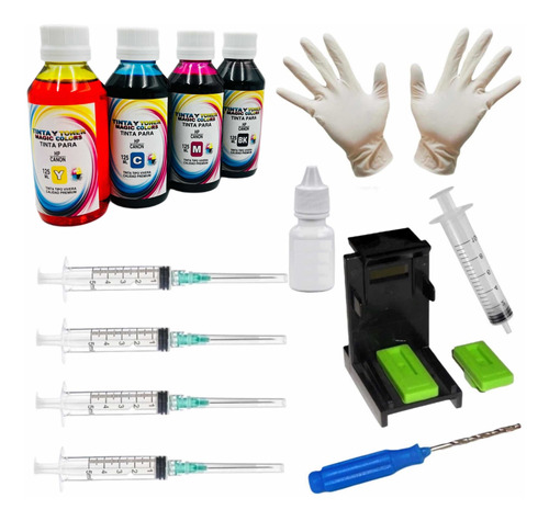 Kit De Recarga De Tinta Para Cartuchos Canon Pg 140 Cl 141