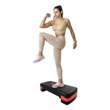 Step Banco Aerobics Ajustable Gym Fitness Ejercicio Tayga Color Rojo