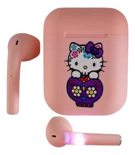 Audífonos Hello Kitty Calavera Bluetooth Inalámbricos