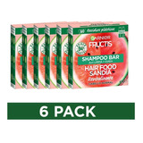  Pack Garnier Shampoo Bar Hair Food Sandia 60 Gr 6 Unidades