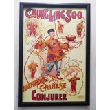 Poster Del Mago  Ching Ling Soo Vintage Texturizado 50 X 35