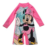 Enterito / Traje De Baño Para Bebé - Uv 50 - Minnie - Disney