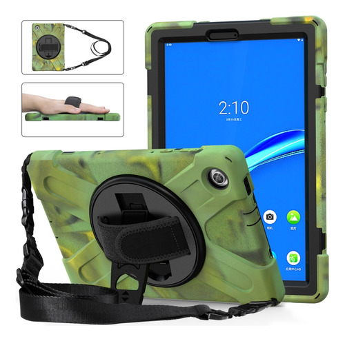 For Lenovo Tab M10 Plus Tb-x606f Shockproof Silicone+pc Case