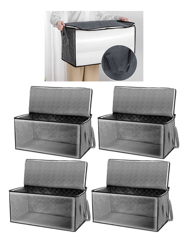 4 Pcs Organizador De Ropa De Almacenamiento 58*29*30 Cm