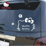 1pz Sticker Vinil Calcomania Hello Kitty Blanco 19cm X 13cm