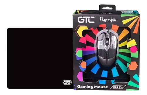 Kit Mouse Optical Gtc Gamer Luces Led 6 Teclas + Mousepad