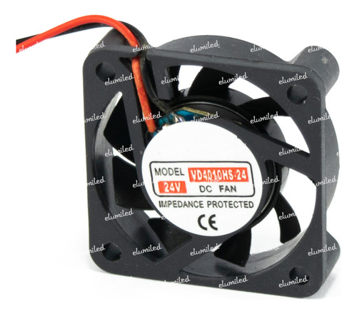 5x Fan Cooler Ventiladores 40mm X 40mm X 10mm 24v Vd4010hs