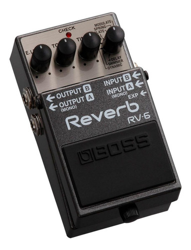 Pedal De Efeito Boss Reverb Rv-6  Preto