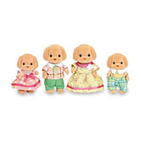 Familia De Caniches De Juguete Calico Critters, 3 Pulgadas