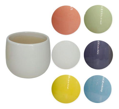 Maceteros De Ceramica Colores En Tendencia Pack De 6