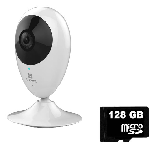 Camara Seguridad Ip Ezviz Wifi C2c 1080p + Microsd 128gb