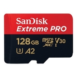 Tarjeta Memoria Micro Sd Sandisk Extreme Pro 128gb 4k U3