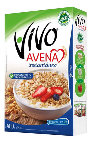 Avena Instantánea Vivo Caja 400 G