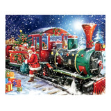 5d Diy Diamond Of Painting Christmas Train Pictures De Para