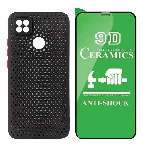 Estuche Anti Choque Para Xiaomi Redmi 9c Protector Pantalla