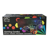 Combo Gamer Gtc Teclado, Mouse,auricular Y Pad Mouse Cbg-022