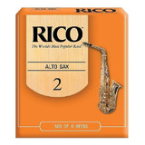 Cañas Sax Alto Num 2 Rico Rja1020 10pzas Envio Inmediato +