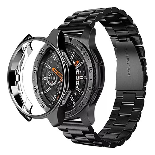 Correa De Metal Y Funda Protectora Para Samsung Galaxy Watch