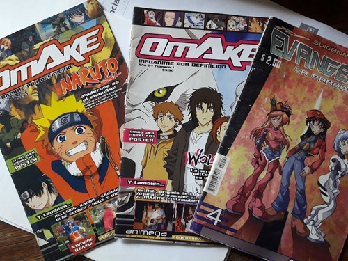 Omake - Evangeniol Revistas De Anime Y Manga Lote X 3 