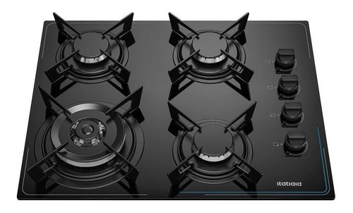 Cooktop Midi Pop Art Itatiaia 4q Tripla Chama Preto Bivolt