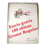 Arroz Oblea Comestible Grosor Regular 100 Pzas Envio Gratis